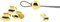 The Beadsmith Basic Elements Crimp Tubes & Smooth Crimp Covers Designed to Secure The Ends of Jewelry Stringing Cables & Wires, Gold Color